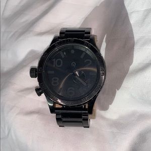 Used Nixon 51-30 chrono watch matte black
